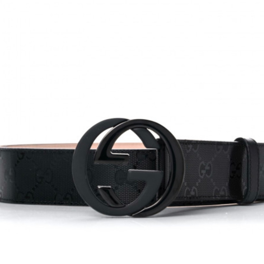 Gucci Mens Imprime Monogram Interlocking G Belt